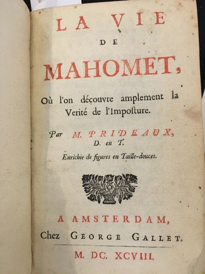 PRIDEAUX (Humphrey).
La Vie de Mahomet, où...
