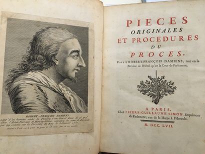 [DAMIENS]. Pieces originales et procedures...