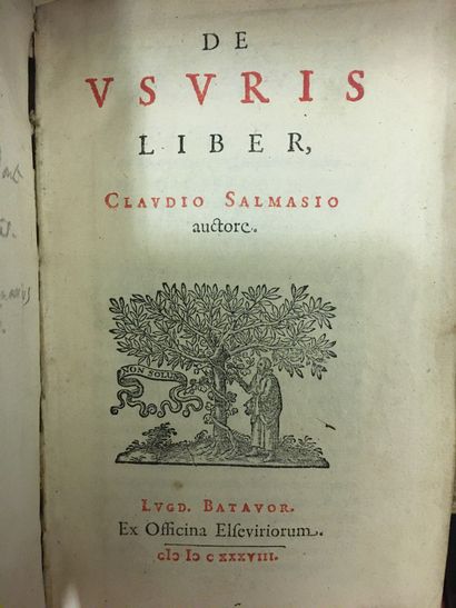 SAUMAISE (Claude).
De Usuris liber. Lugd....