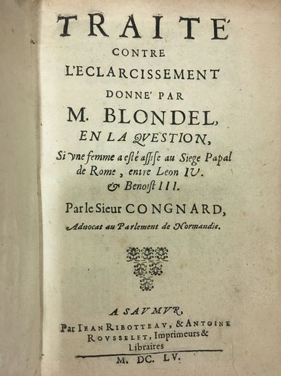 [ÉGLISE CATHOLIQUE]. CONGNARD (Pierre). Traité...
