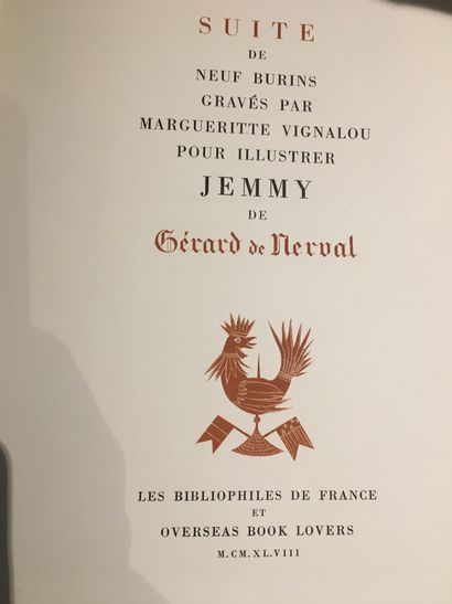 HORS CATALOGUE 13: NERVAL Gérard – Jemmy...