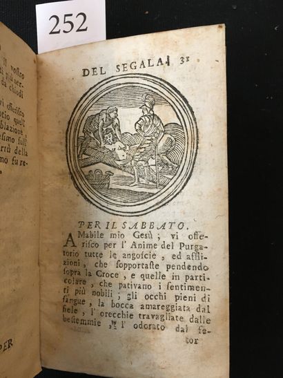 [RELIURE BRODÉE de FILS d'ARGENT]. Sacre...