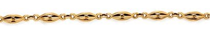 Articulated bracelet in gold 750 thousandths...