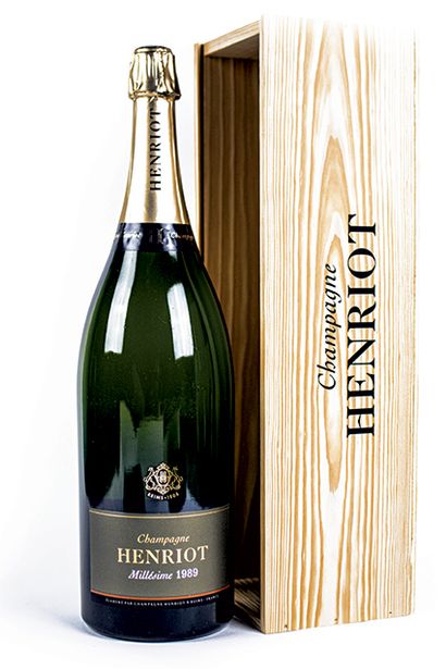 A Jeroboam of
Champagne HENRIOT 1989 in 1...