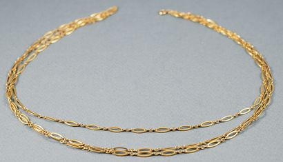 Necklace in gold 750 thousandths composed...