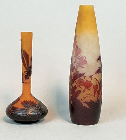 GALLE EMILE
Lot of two vases
The other glass...