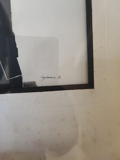 The YAHONC 
Figure 
Mixed media
Signed lower...