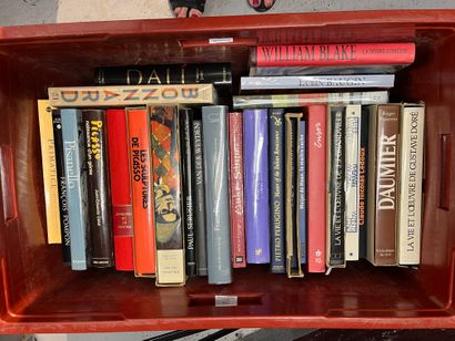 Two cases of art volumes including Malevitch,...