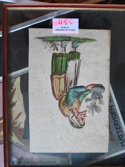 Lot of about 25 framed reproductions and...