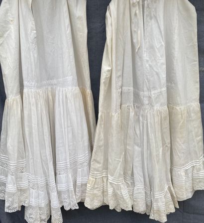 L Reunion: 4 long petticoats and one short...