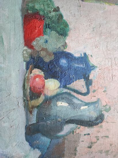 Paul BRIANDEAU
Nature morte aux fruits 
Huile...