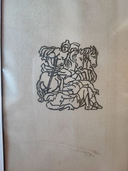 Estampe d'après Maillol
Horace 
19 x 11,...