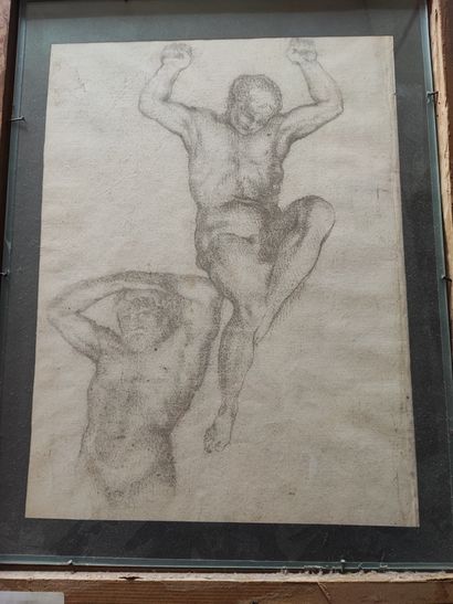 Ecole française
dessin double face étude...