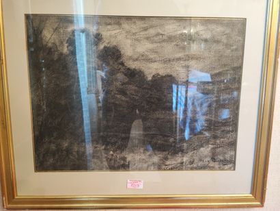 Eugène POINTELIN
Paysages
Huit fusains 
Signés...