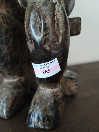 Statue Atie (Côte d'Ivoire). 
Femme assise
Statuette...