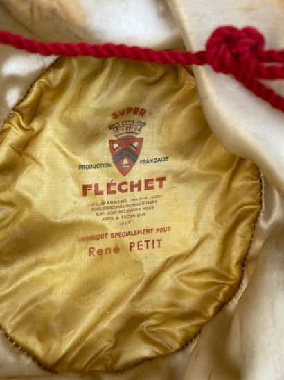 18- Cardinal's cape in red wool, two white...