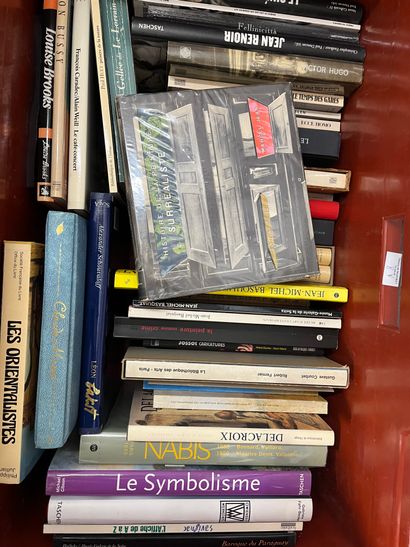 Two cases of art books, including Art of...