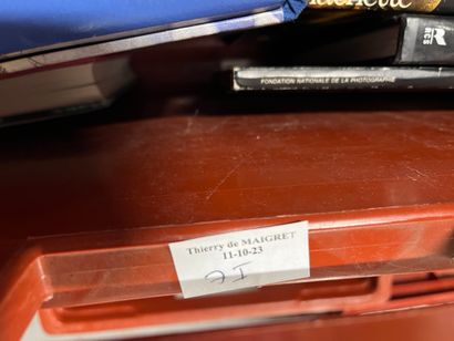 Two cases of art volumes including Van Eyck,...