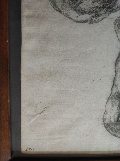 Ecole française
dessin double face étude...
