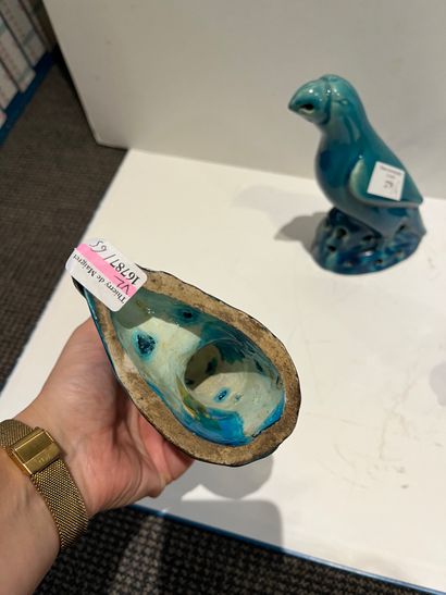 CHINA blue-glazed cookie lot comprising four...