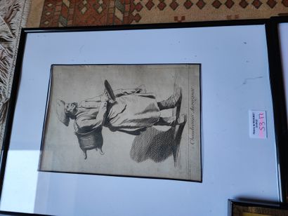 Lot of about 25 framed reproductions and...