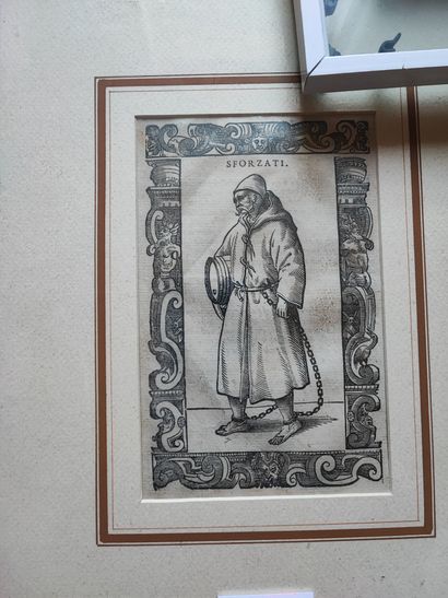 Lot of about 25 framed reproductions and...