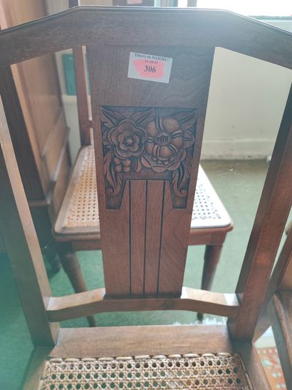 Walnut dining room furniture 
Circa 1925...