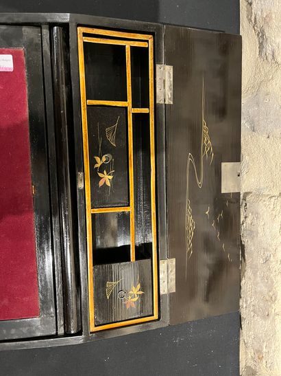 JAPAN
Lacquered wood writing desk decorated...
