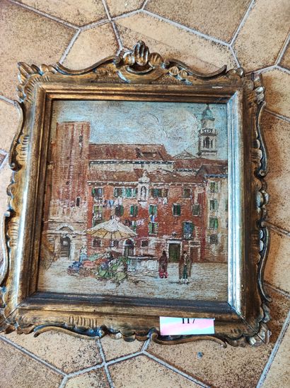 Ecole du XIXème siècle 
Vue de Venise 
Petite...