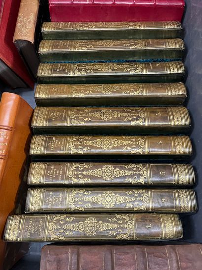 Two cases of bound volumes including Malraux,...