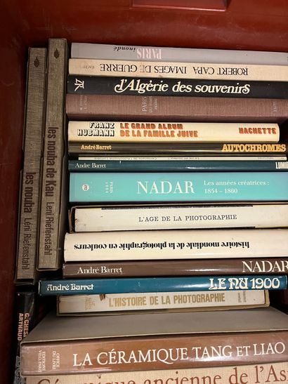 Two cases of art books including Japonisme,...