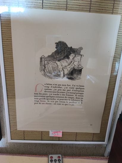 Series of engravings from the book Monsieur...