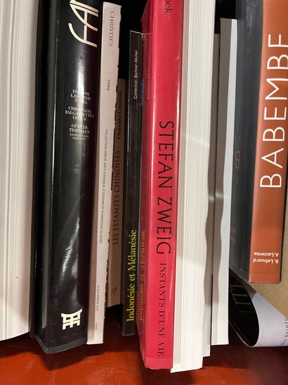 Two cases of art volumes including African...