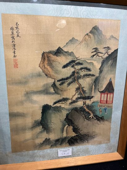 China or Southeast Asia
Lot of six framed...