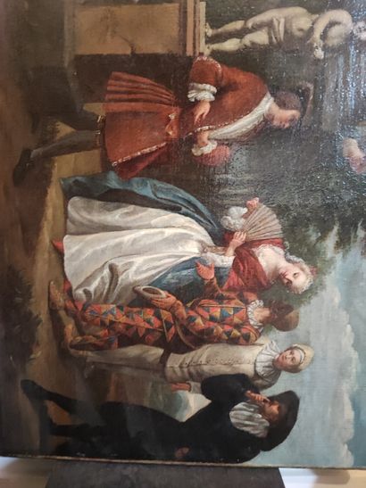 18th century school. Characters from the...