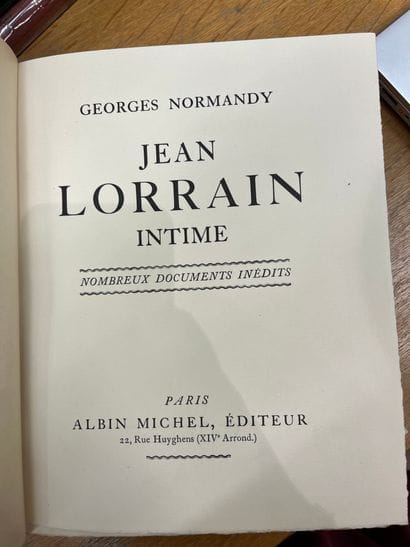 Lot of 4 volumes including: G. Normandy Jean...