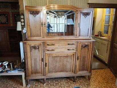 Walnut dining room furniture 
Circa 1925...