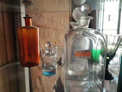A set of decanters, siphons, glasses (two...