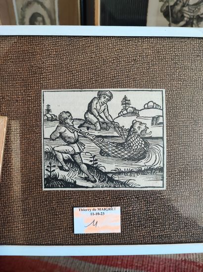 Mannette of miscellaneous frames including...