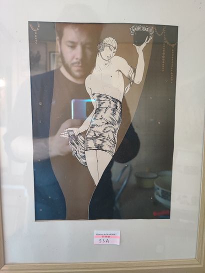 After GRUAU and others, lot of about 20 framed...