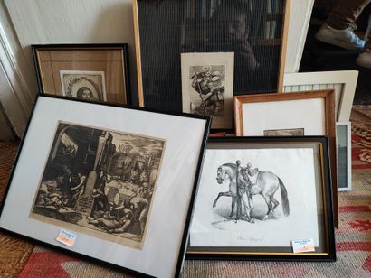 Mannette of miscellaneous frames including...
