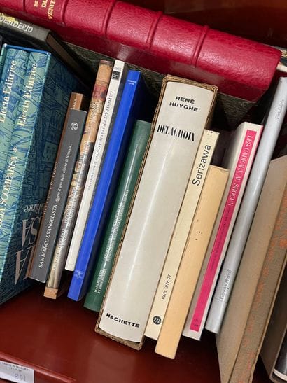 Two cases of art books, including Art of...