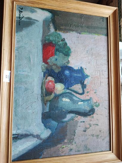 Paul BRIANDEAU
Nature morte aux fruits 
Huile...