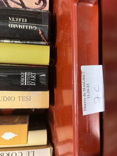 Two cases of art volumes including Gaudi,...