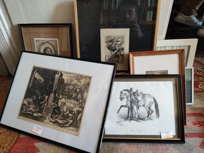 Mannette of miscellaneous frames including...