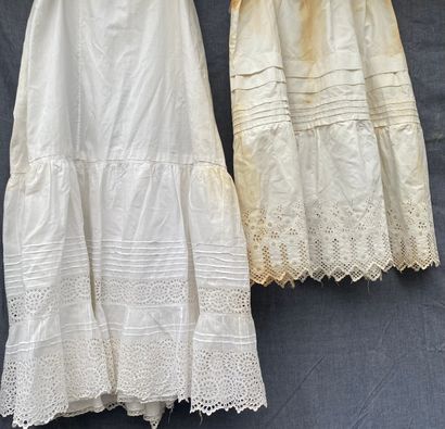 L Reunion: 4 long petticoats and one short...