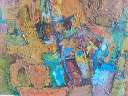 Chafik ABBOUD 
Composition
Gouache
Signée...