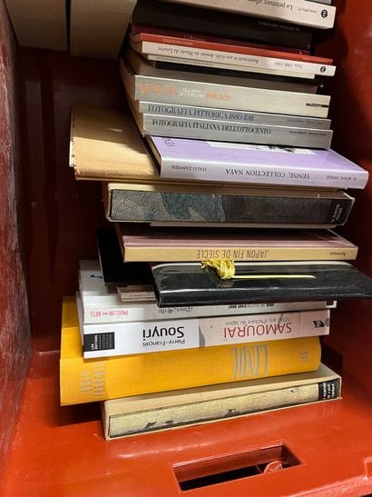 Two cases of art volumes including Ledoux,...