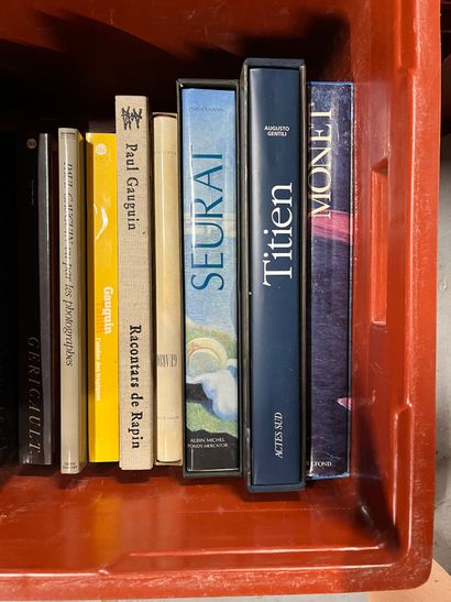 Two cases of art volumes including Seurat,...