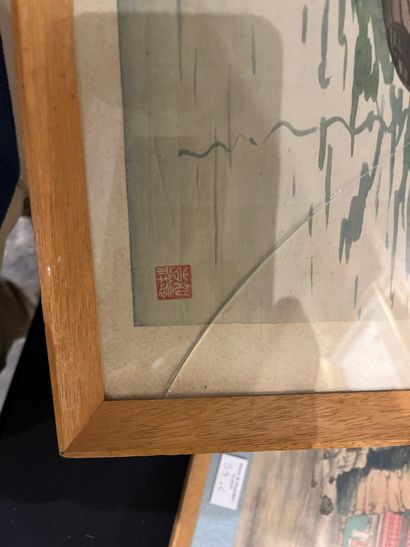 China or Southeast Asia
Lot of six framed...
